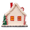10.5" Battery Operated LED Candy Cane Lane House 