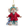 Noble Gems™ Glass Sleepy Mouse Ornament