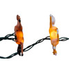 9' UL 10L Clear LED Running Horse Light Set 