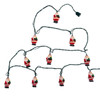 9' UL 10L Clear LED Santa With Christmas Tree Light Set