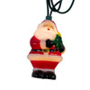 9' UL 10L Clear LED Santa With Christmas Tree Light Set 