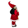 32" Standing Santa With Sack & White Lantern