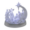 7" Battery Operated Cool White LED Musical Acrylic Nativity Scene 