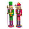 15" Glow-In-The-Dark Pink & Green Nutcrackers, 2 Assorted