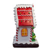 7.87" Battery Operated LED Red & White House With Santa & Tree