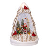9.75" Battery Operated USB LED Birch Tree With Spinning Glitter Water Globe 