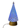 10" Battery Operated RGB LED Tree With Star & Spinning Glitter Water Lantern