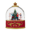 8" Battery Operated USB C LED Nutcracker Suite Crown With Tree Spinning Glitter Water Lantern 