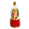8" Battery Operated USB C LED Nutcracker Suite Crown With Tree Spinning Glitter Water Lantern 