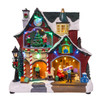 10.43" Battery Operated Multicolor LED Moving Musical House 