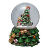 100MM Musical Santa With Tree Water Globe