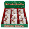 Nutcracker Suite Pins With Display Rack, 2 Assorted Styles, 30-Pieces 