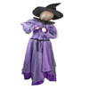 5' Lighted Musical Purple Swing Witch With Sound Sensor