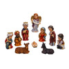 Nativity Set With Gold Detailing. 11-Pieces