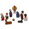 Nativity Set With Gold Detailing. 11-Pieces