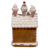 10" Battery Operated Red, White & Green Gingerbread House
