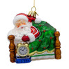 Noble Gems™ Glass Sleeping Santa Ornament