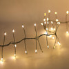 7.87' 240L Warm White Twinkle Micro LED Green Wire Cluster Garland