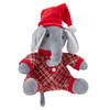 10" Sitting Elephant Wearing Pajamas Table Piece