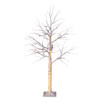 4' Pre-Lit Warm White LED White Birch Twig Tree 