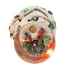 100MM Battery Operated Musical Snowman With House & Tree Snow Globe