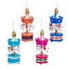 Wooden Carousel Ornaments, 4 Assorted 