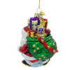Noble Gems™ Glass Santa With Presents Ornament