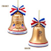 America 250th Anniversary Liberty Bell With Red, White & Blue Bow Ornament