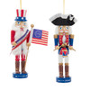 4" America 250th Nutcracker Ornaments, 2 Assorted