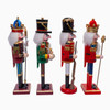 11" Blue, Green, Gold & Red Nutcrackers, 4 Assorted 