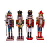 11" Blue, Green, Gold & Red Nutcrackers, 4 Assorted 