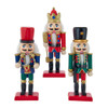 5.9" Red, Green & Blue Nutcrackers Set, 3-Pieces