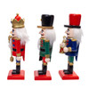 5.9" Red, Green & Blue Nutcrackers Set, 3-Pieces