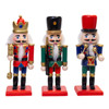 5.9" Red, Green & Blue Nutcrackers Set, 3-Pieces