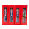7.09" Blue, Pink, Purple & Green Nutcrackers, 4 Assorted  