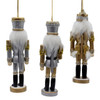 6" Silver & Gold Nutcracker Ornaments, 3 Assorted