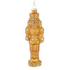 Glass Gold Nutcracker Ornament