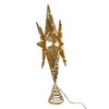 15" Twinkling Superbright LED Gold Starburst Tree Topper
