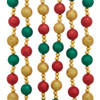 Red, Green & Gold Ball Garland