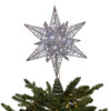 15“ Twinkling Superbright LED Silver Starburst Treetop