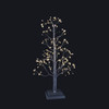 2' Pre-Lit Warm White Fairy LED USB Black Twig Tree