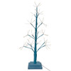 2' Pre-Lit Warm White Fairy LED USB Blue Twig Tree