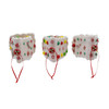 Battery Operated Light-Up A-Frame Gingerbread House Ornaments, 3 Assorted