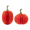 8-10" Paper Pumpkin Table Piece Set, 2-Pieces