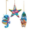 Beach Collection Ornaments, 3 Assorted