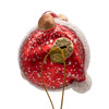 Noble Gems™ Glass Teddy Bear With Santa Hat Ornament