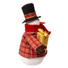 Snowman With Plaid Jacket Ornament
