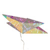 22" Lighted Magical Iridescence Holographic Foldable 5-Point Star + Remote