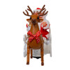Battery Operated Moving Santa on Sleight With Reindeer Table Piece