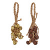 Gold & Rusty Bell Ornaments, 2 Assorted 